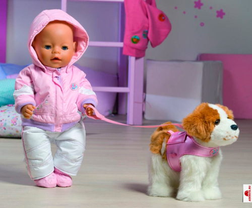 Собачка СЕНБЕРНАР умеющая ходить - для куклы Baby Born - 2