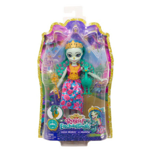 Кукла Mattel Enchantimals с питомцем Королева Давиана и Грасси - 0