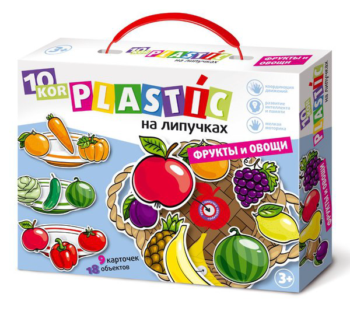 Пазл-пластик на липучках "Фрукты и овощи"