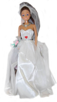 Кукла Джесси невеста со светящимся ожерельем - 0