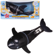 Игрушка для ванной Abtoys Веселое купание Озорной дельфин черный - 0