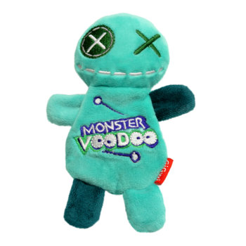 85054 Игрушка для собак Кукла-Вуду зеленая 17,5 см, серия MONSTER VOODOO, GiGwi