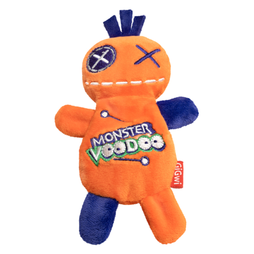 85055 Игрушка для собак Кукла-Вуду оранжевая 17,5 см, серия MONSTER VOODOO, GiGwi - 0