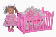 Кукла Кики с розовой кроватью - 1