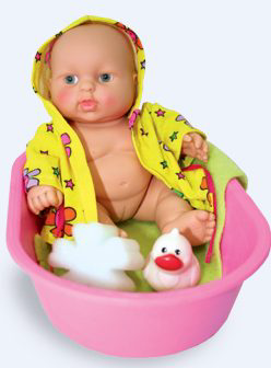 Кукла Карапуз в ванночке, девочка - 0