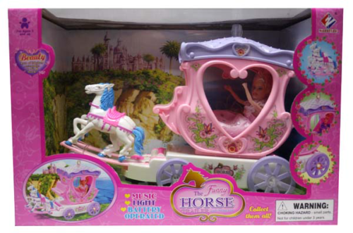 Карета с куклой и лошадьми - 2