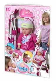 Кукла в наборе с коляской и аксессуарами - 0