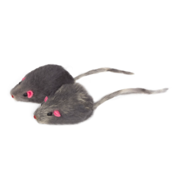 Игрушка для кошек - Мышь серая 4,5-5см (24шт)