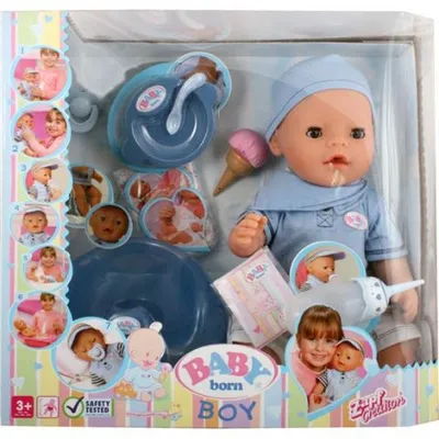 Кукла-мальчик BABY born Покорми меня