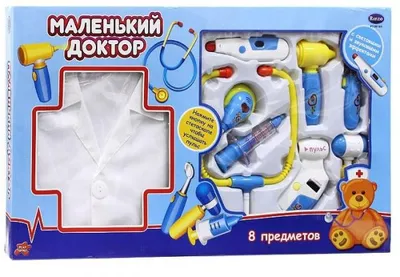 Игровой набор Маленький доктор с халатом - свет и звук