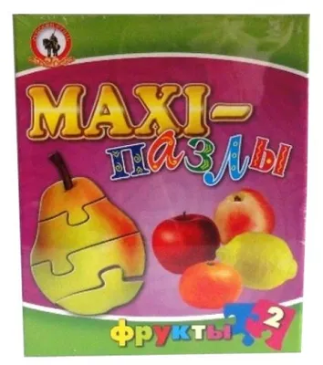 Пазл MAXI Фрукты Русский Стиль, 20 деталей, развивающая, для детей 3-5 лет