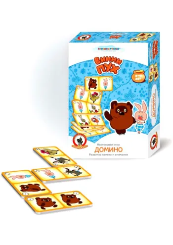 Настольная игра "Винни Пух", домино, для всей семьи, от 3 лет