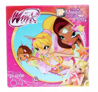 Пазл Origami "WINX", для девочек, 64 элемента, картон, от 5 лет