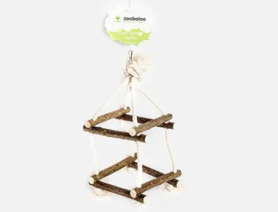 Игрушка для птиц Канатные качели 4D два этажа