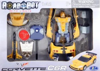 Робот-трансформер Chevrolet Corvette C6R, 1:32