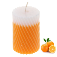 Свеча Восковая Спираль - Апельсин - 0