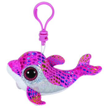 Мягкая игрушка TY Beanie Boo's Брелок Дельфин Sparkles (розовый) 12,7см