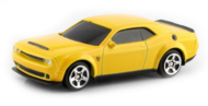Машинка металлическая Uni-Fortune RMZ City 1:64 Dodge Challenger SRT Demon 2018 (цвет желтый) - 0