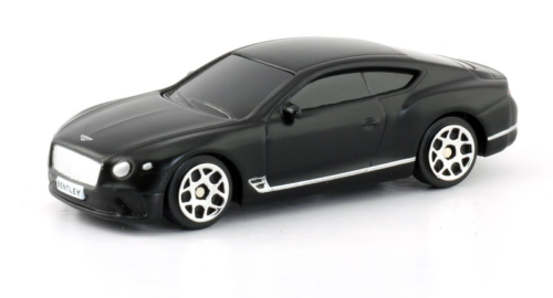 Машинка металлическая Uni-Fortune RMZ City 1:64 The Bentley Continental GT 2018 (цвет черный матовый) - 0