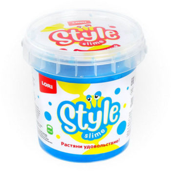 Слайм LORI Style Slime перламутровый "Голубой с ароматом тутти-фрутти", 150мл.