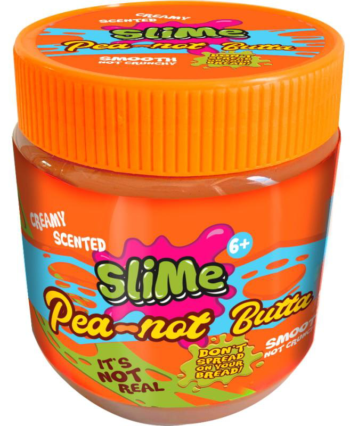 Слайм Junfa Жвачка для рук "Pea-Not Batta slime" Орахисовое масло, цвет терракотовый