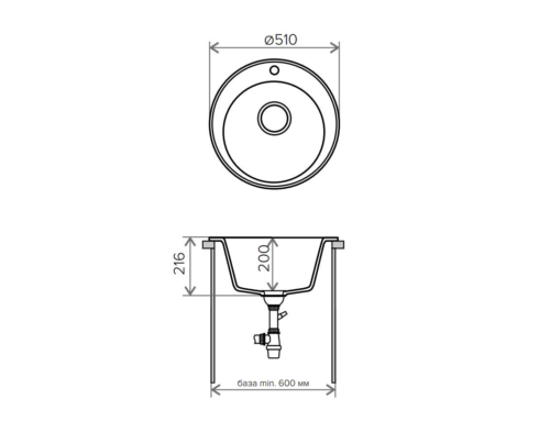 Кухонная мойка TOLERO R-108 (R-108 №701 (Серый)) - 1