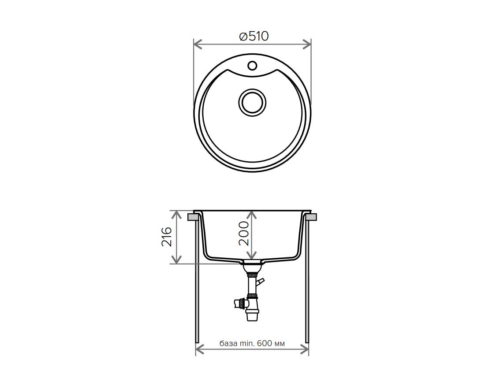 Кухонная мойка TOLERO R-108Е (R-108E №923 (Белый)) - 1