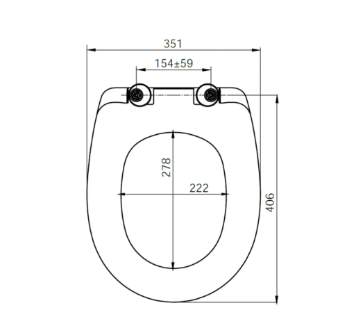 Сиденье для унитаза soft close дюропласт IDDIS 126 (ID 126 Dp Sc) - 1