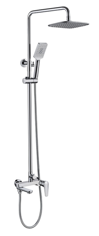 Душевая колонна Bravat Arden со смесителем для ванны и душа (F6351385CP-A1-RUS) - 0
