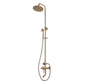 Комплект для ванны и душа (излив резной 20 см, лейка "Цветок") Bronze de Luxe WINDSOR (10120F) - 0