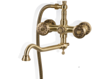 Комплект двухручковый для ванны и душа Bronze de Luxe ROYAL (10121DR) - 4