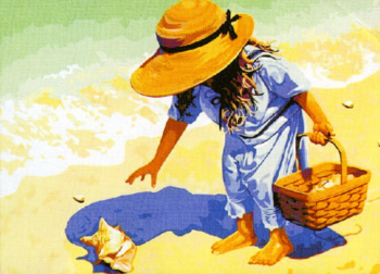 Картина по номерам MG037 "На пляж, за ракушками!"