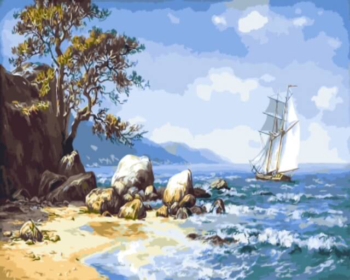 Картина по номерам GX9714 "Ветер с моря"