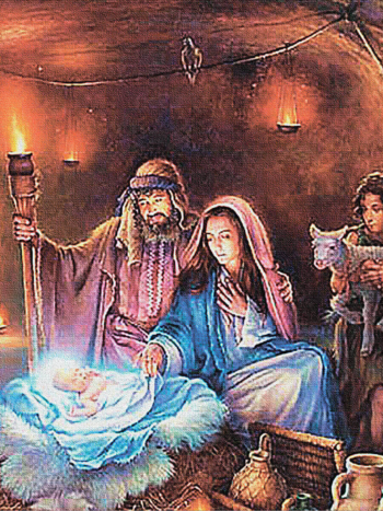 Алмазная живопись LMC024 "Рождение Иисуса Христа"