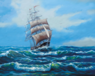 Картина по номерам MG2410 "Корабль с белыми парусами" - 0