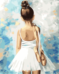 Картина по номерам MG2054 "Маленькая балерина" - 0