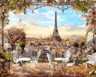 Картина по номерам GX8876 "Парижская терасса" - 0