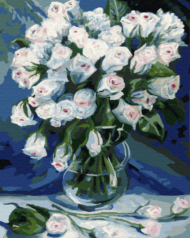 Картина по номерам EX5948 "Букет белых роз" - 0