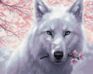 Картина по номерам GX29952 "Белый волк" - 0