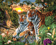Картина по номерам GX7861 "Семья тигров" - 0