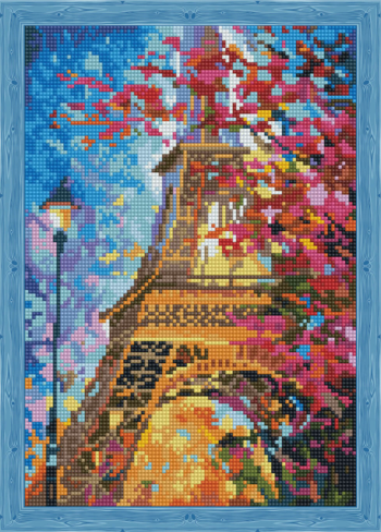 Алмазная живопись QS200209 "Весной в Париже"