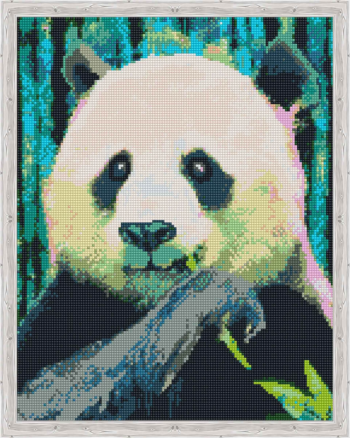 Алмазная живопись QA204139 "Панда на обеде"