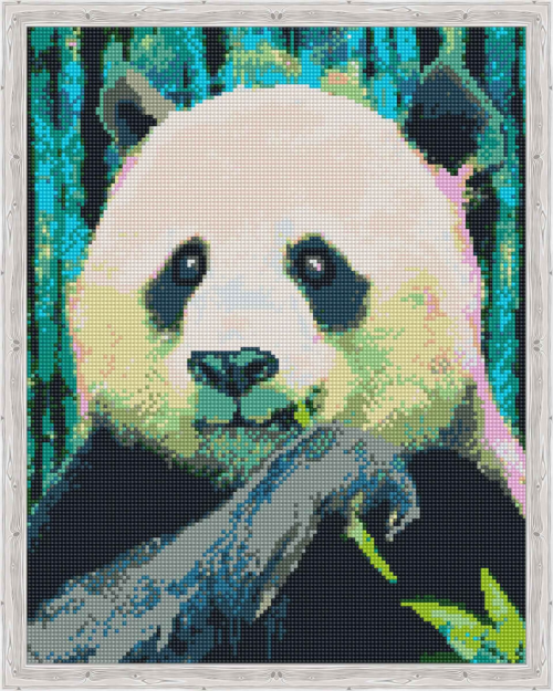 Алмазная живопись QA204139 "Панда на обеде" - 0