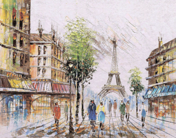 Алмазная живопись LG252 "Париж в лучах лета"