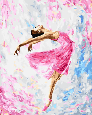 Картина по номерам GX29767 "Танцующая балерина"