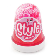 Слайм LORI Style Slime с шариками "Розовый с ароматом клубники", 130мл. - 0