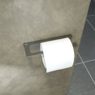 Держатель для туалетной бумаги IDDIS Slide без крышки, сплав металлов, графит (SLIGM00i43) - 2
