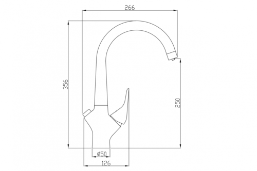 Смеситель для кухни ZORG Steel Hammer (SH 815 BRONZE) - 1