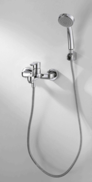 Смеситель для ванны с коротким изливом с аксессуарами Bravat Stream (F63783C-B) - 3