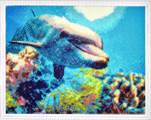 Алмазная живопись LG222 "Добрый дельфин" - 0